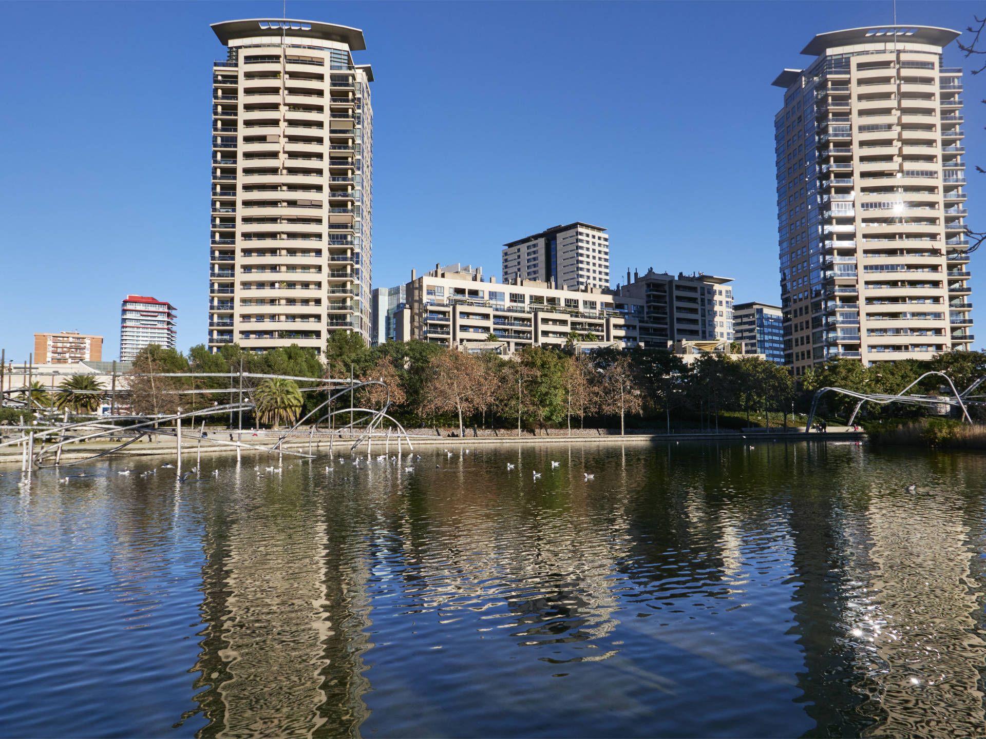 Parque de Diagonal Mar Barcelona.