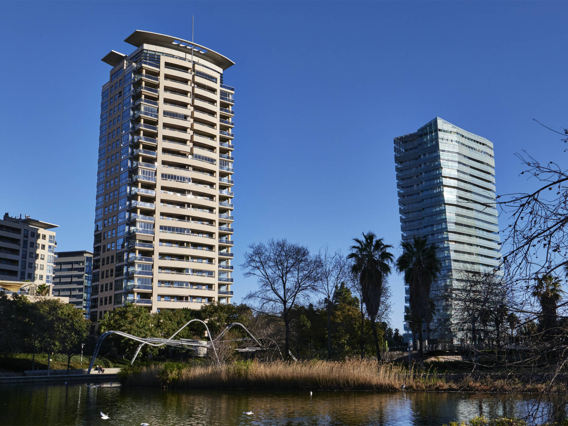 Parque de Diagonal Mar Barcelona.