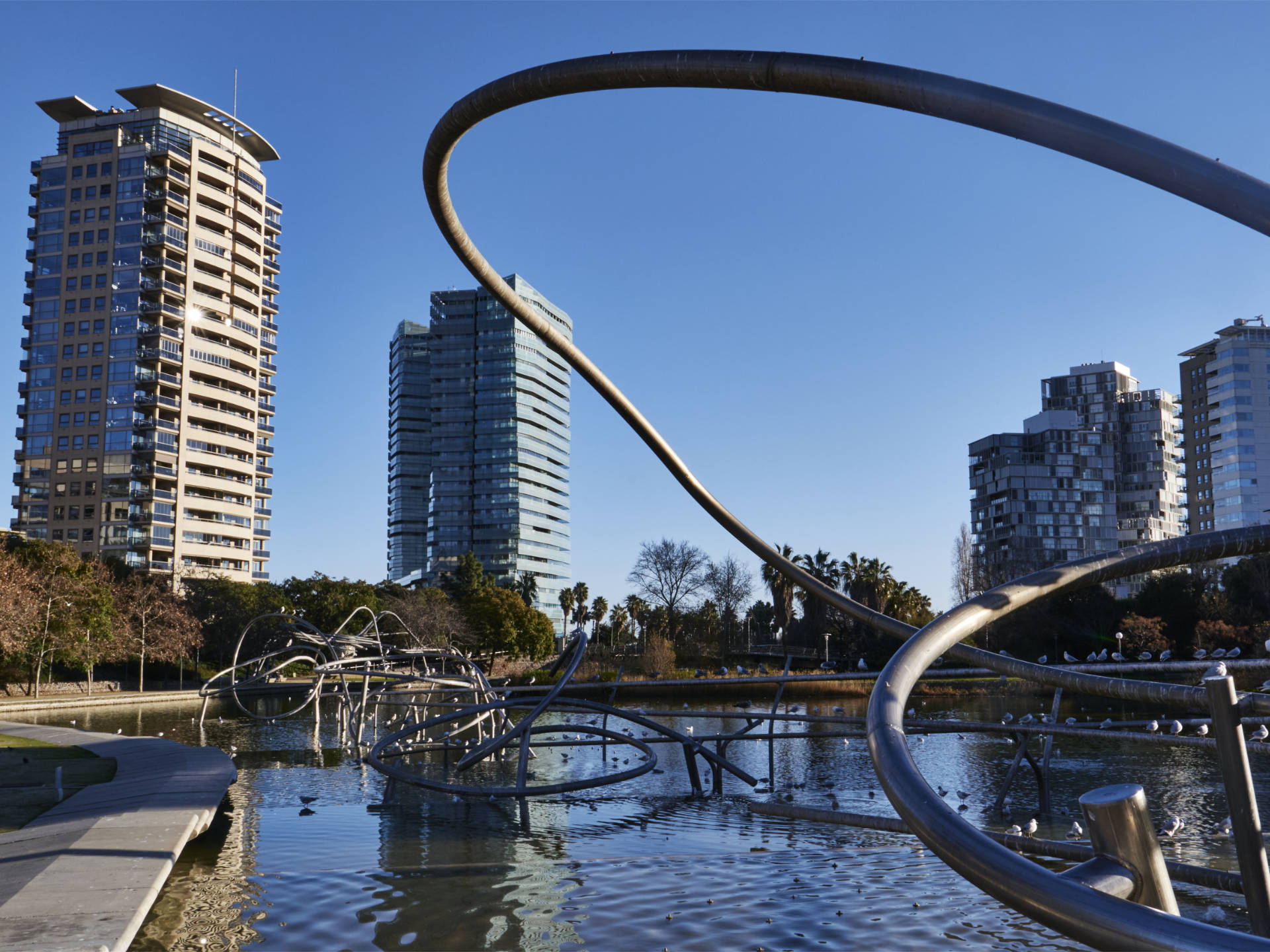 Parque de Diagonal Mar Barcelona.