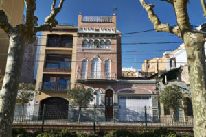 Gründerzeitvillen in Calella an der katalanischen Costa del Maresme.