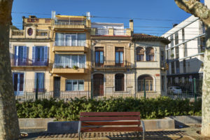 Gründerzeitvillen in Calella an der katalanischen Costa del Maresme.