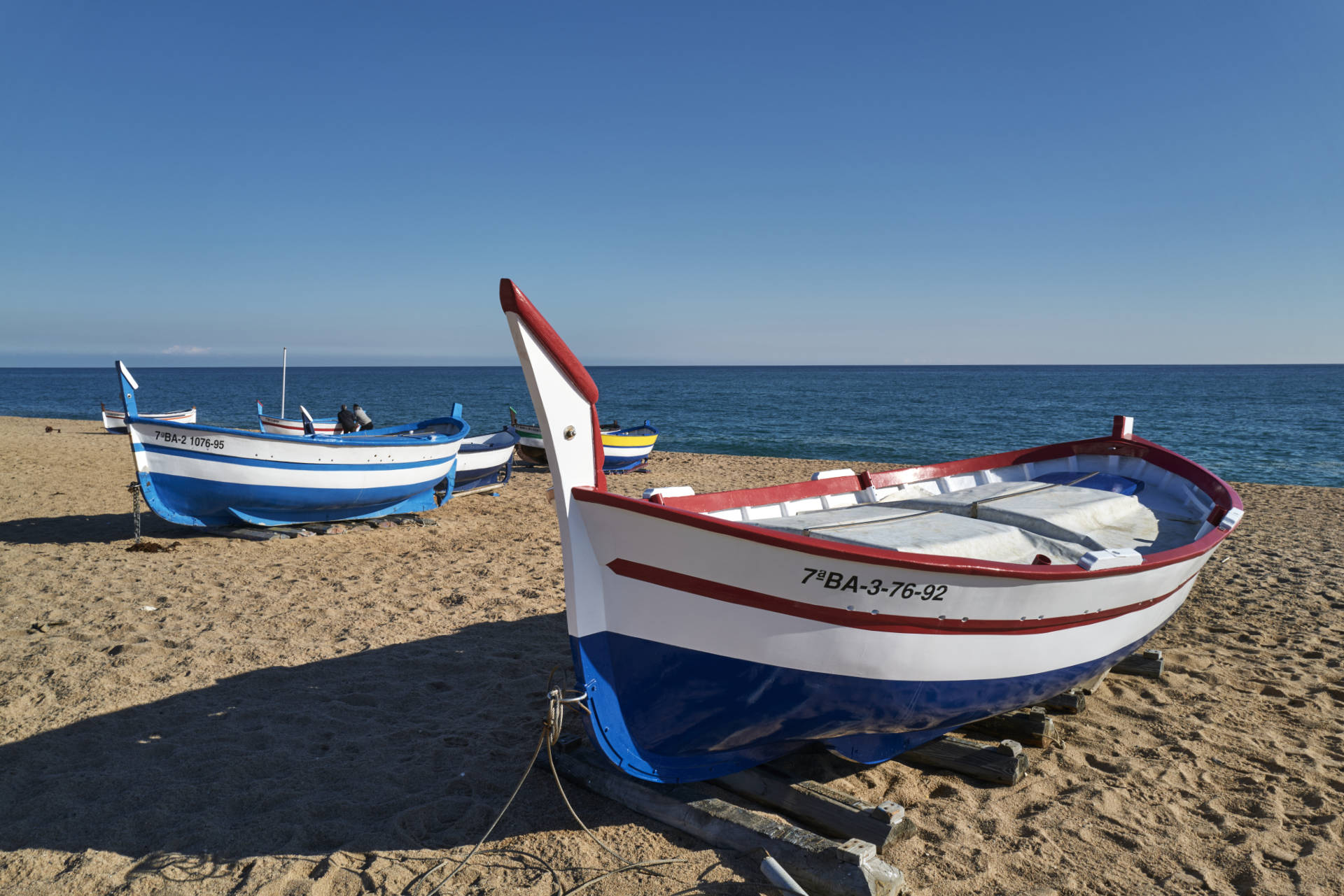 Platja Gran de Calella an der Costa del Maresme.