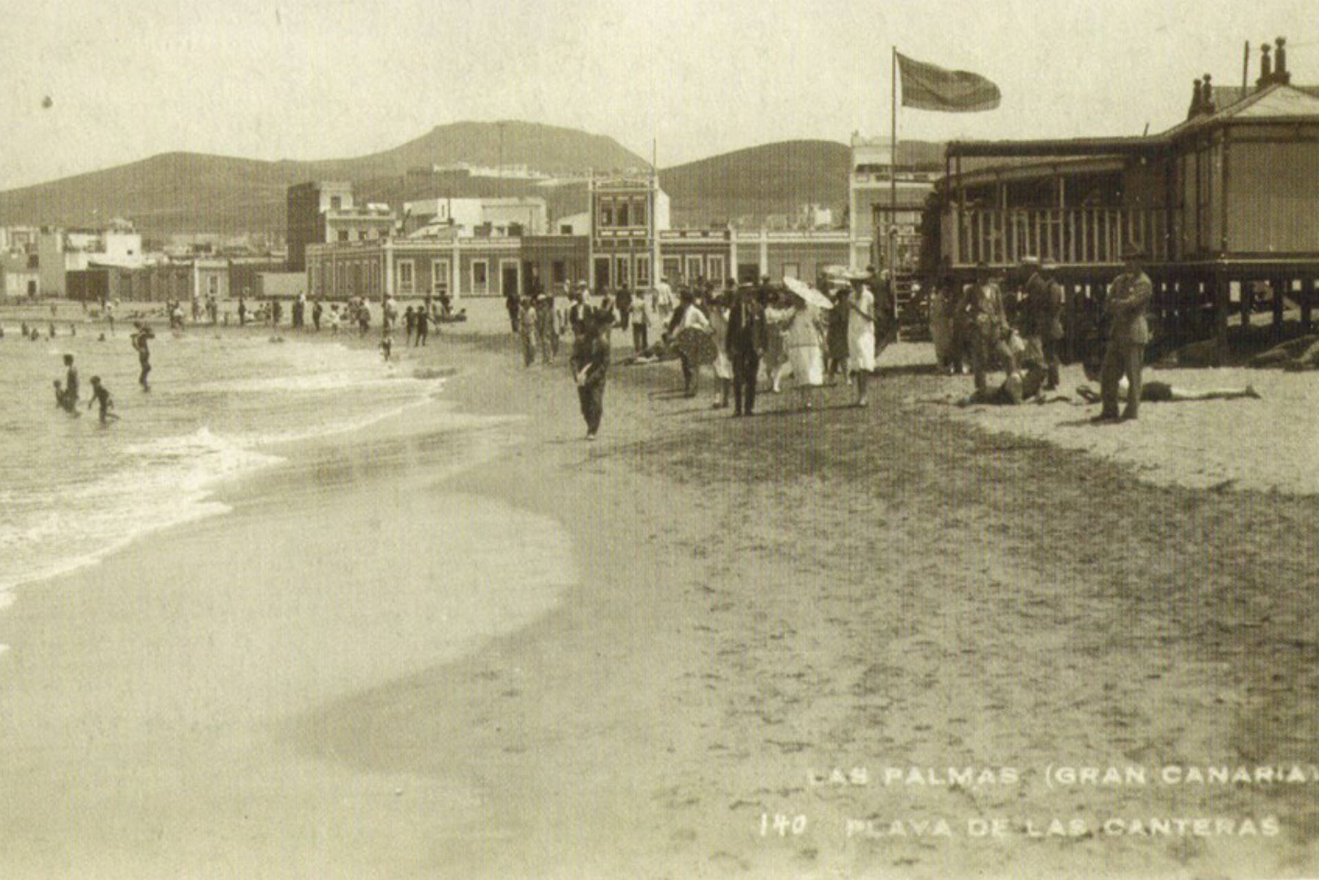 Die Anfänge des Strandtourismus am Playa de las Canteras Las Palmas de Gran Canaria.