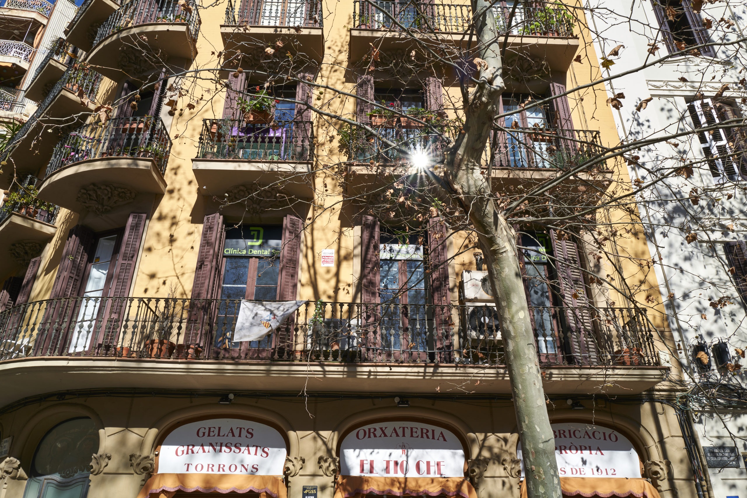 Bauten aus der Gründerzeit von Poblenou Barcelona.