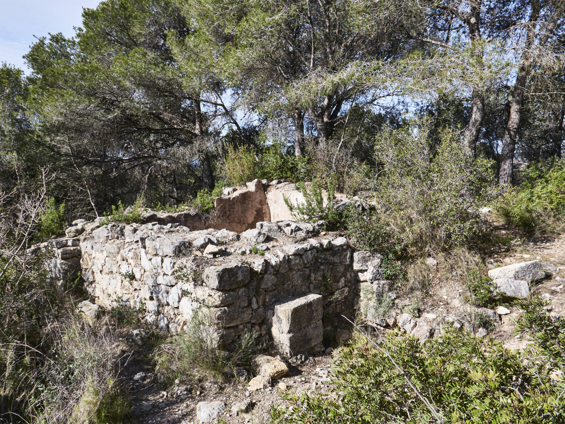 Castell de Miralpeix in der La Serra dels Paranys.