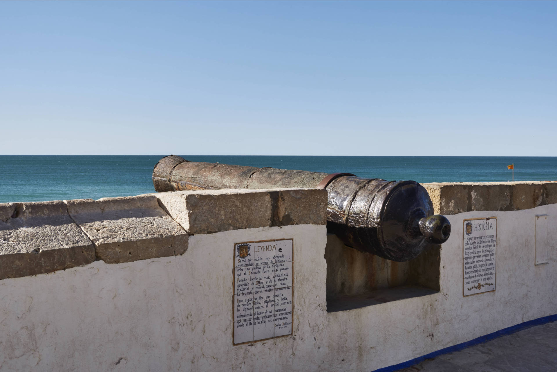 La Bateria El Baluard de Sitges España.