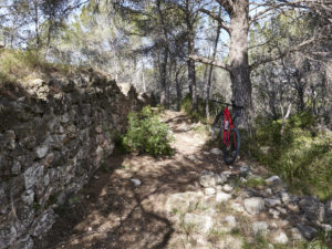 Castell de Miralpeix in der La Serra dels Paranys