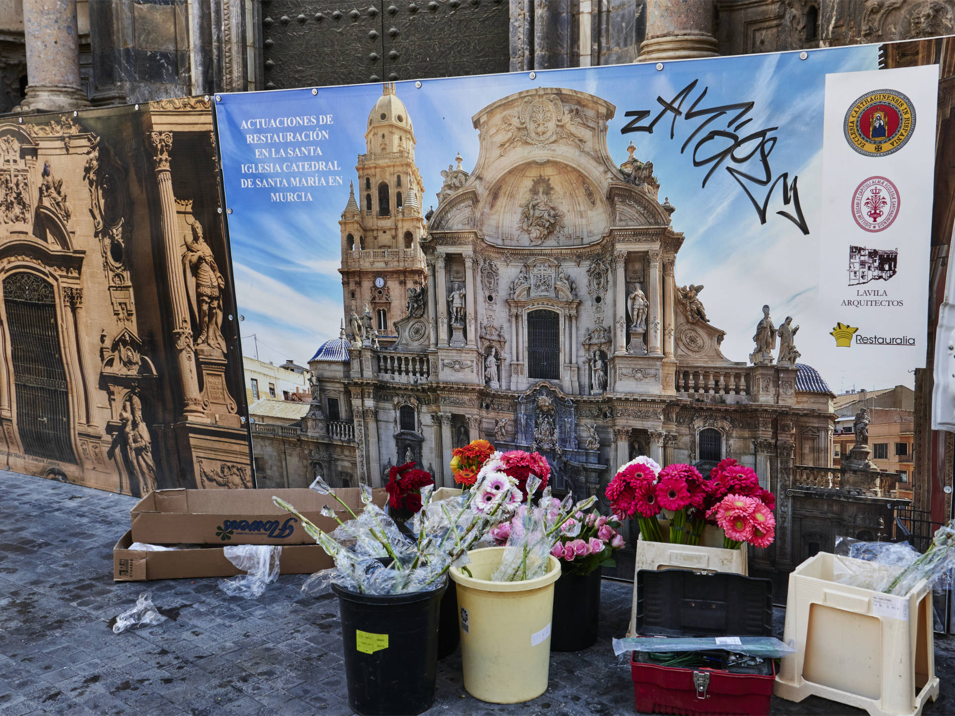 Plaza del Cardinal Belluga Murcia.