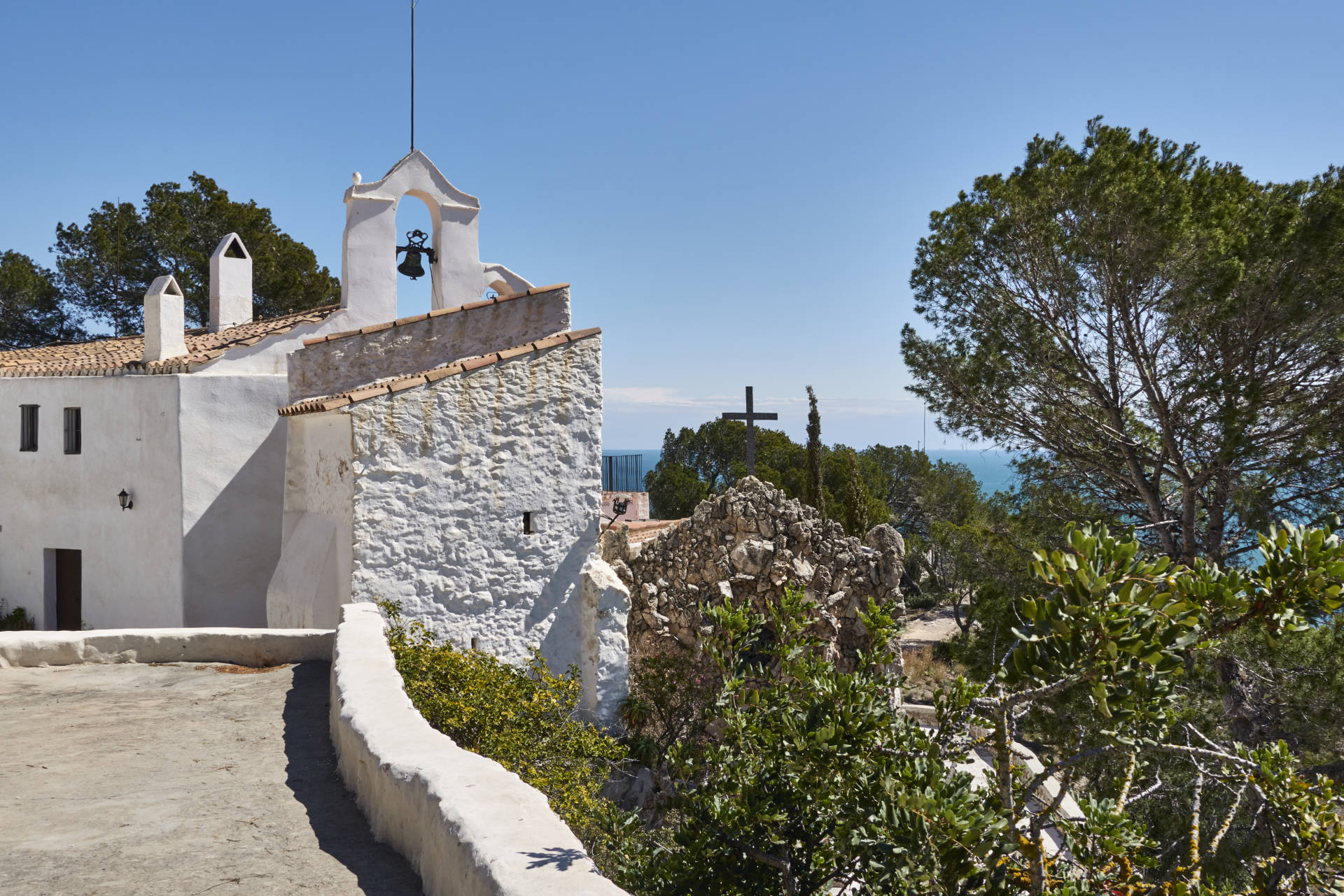 Ermita de Trinitat de Sitges España.