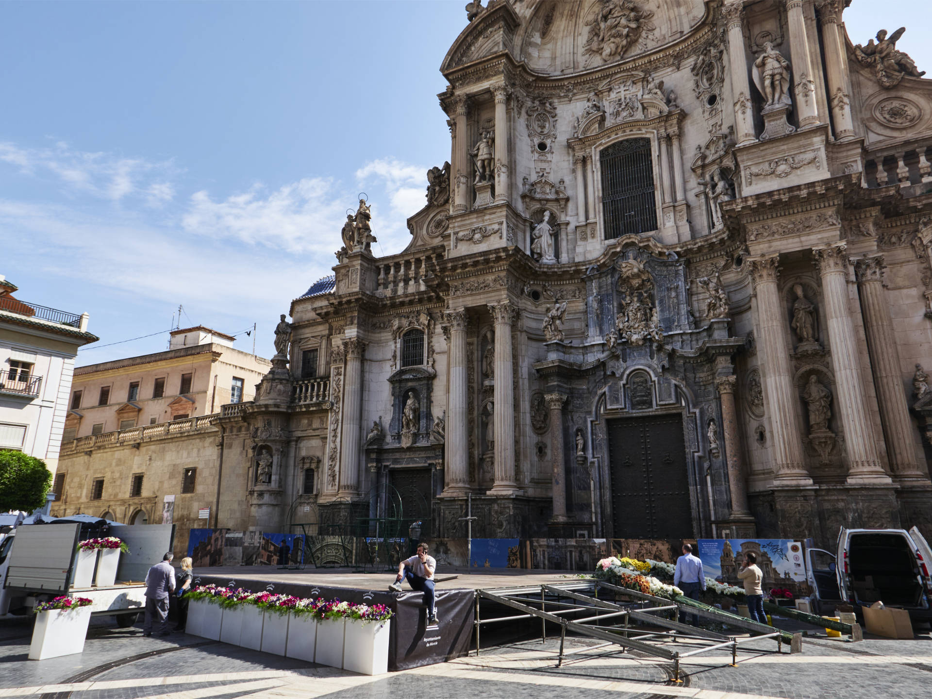 Plaza del Cardinal Belluga Murcia.