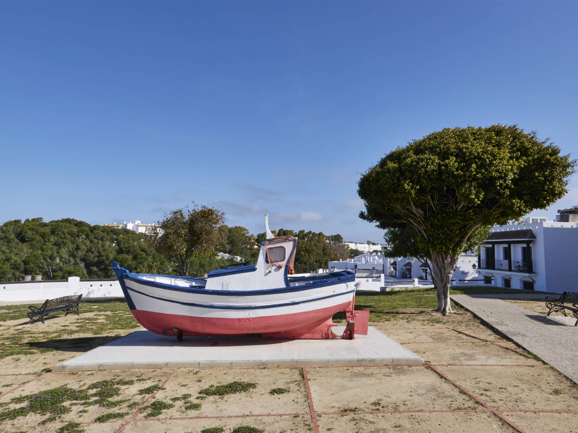 Der Plaza de Molino im Barrio de las Flores, Conil de la Frontera.