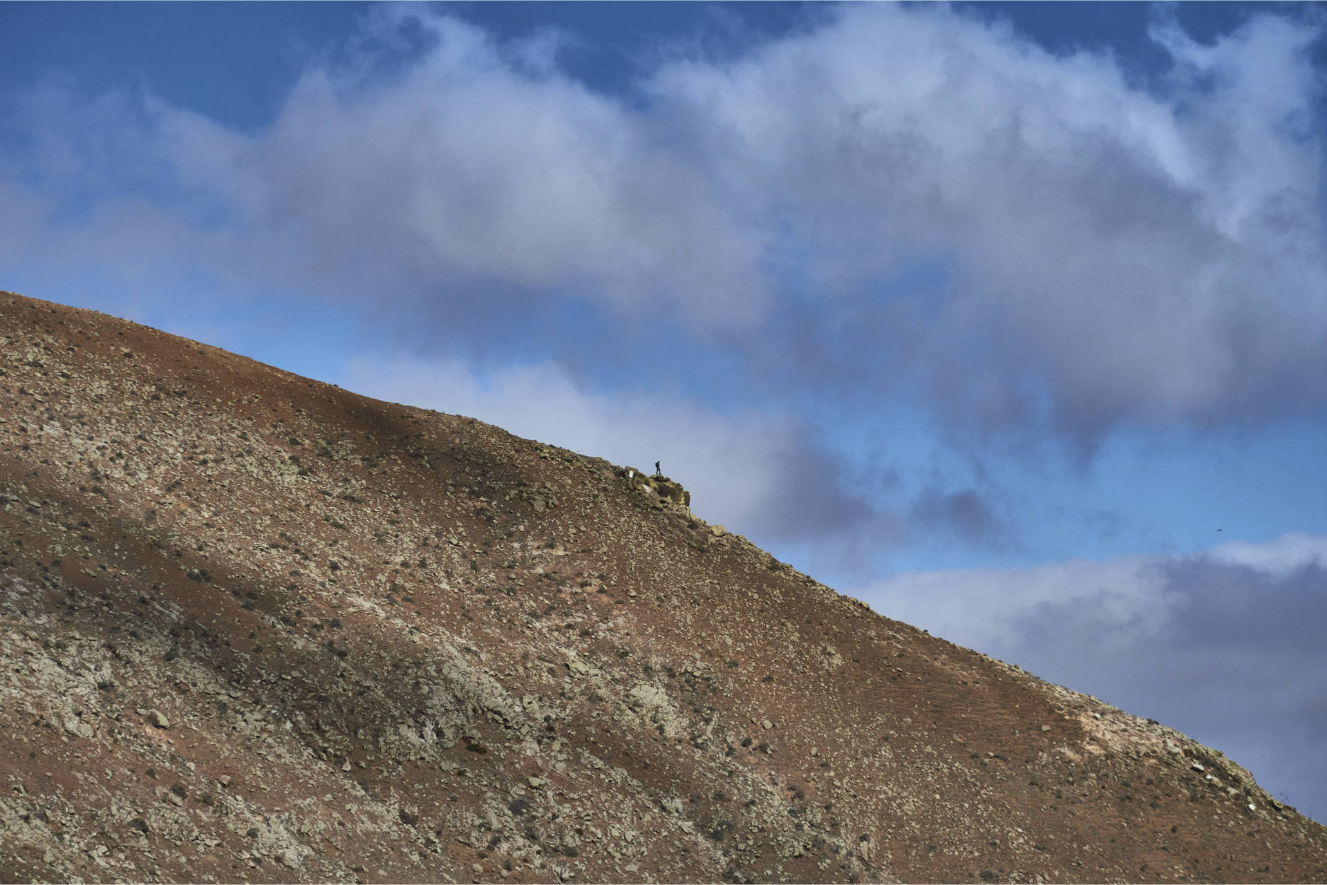 Blick auf den Höhenkamm Richtung Morro de la Galera.