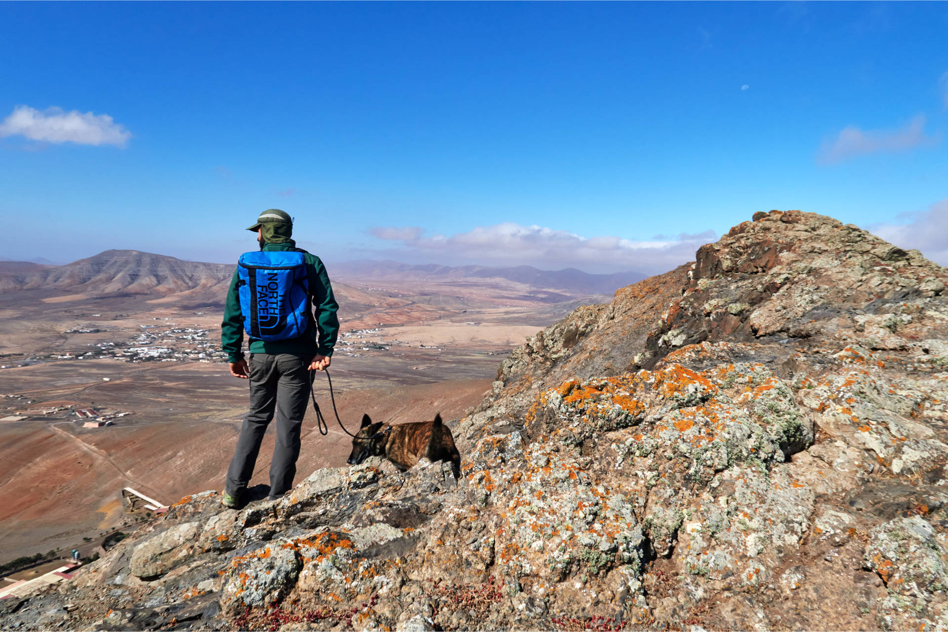 Parkranger und Ornithologen beobachten am Morro de la Galera die gefährdete Schmutzgeier Population.