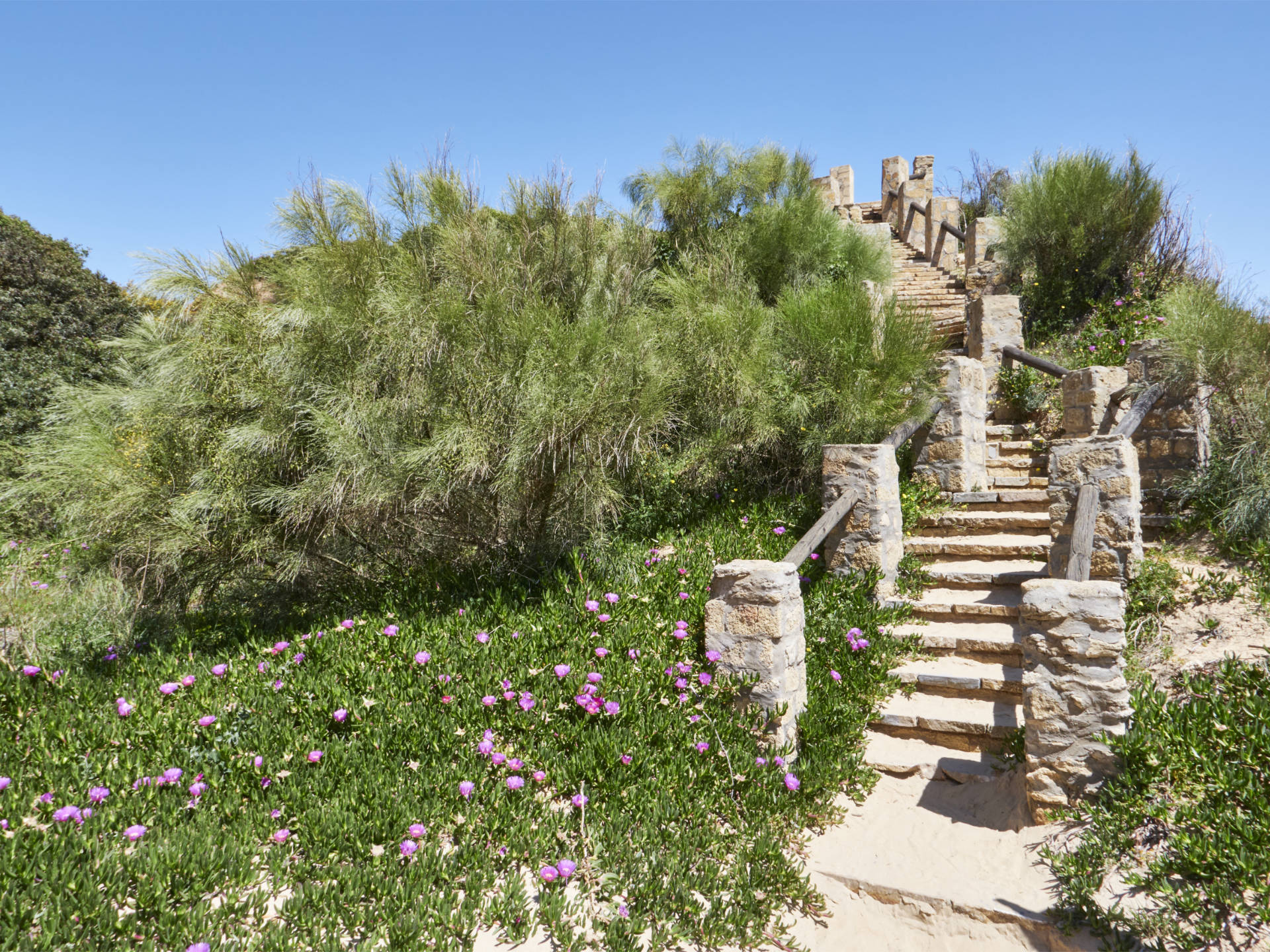 Treppe zur Cala del Aceite Puerto de Conil.