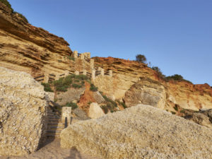 Treppe zur Cala Princesa Alejandra Conil de la Frontera.