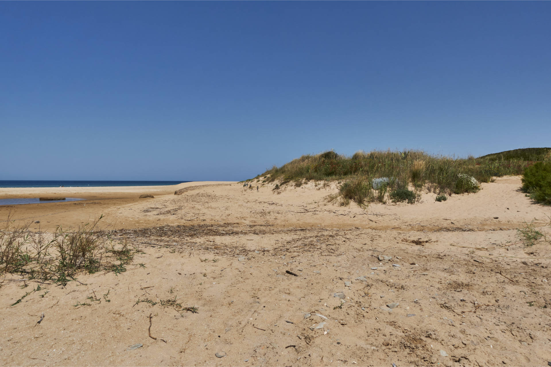 Durch Dünen und tiefen Sand von El Palmar nach El Atunar.