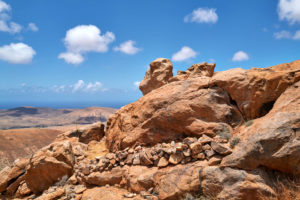 Aussicht auf die Westküste Fuerteventuras vom Mirador de Fénduca.