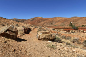 Barranco Teguereyde – Beginn des Wanderweges nach Vega de Río Palmas.