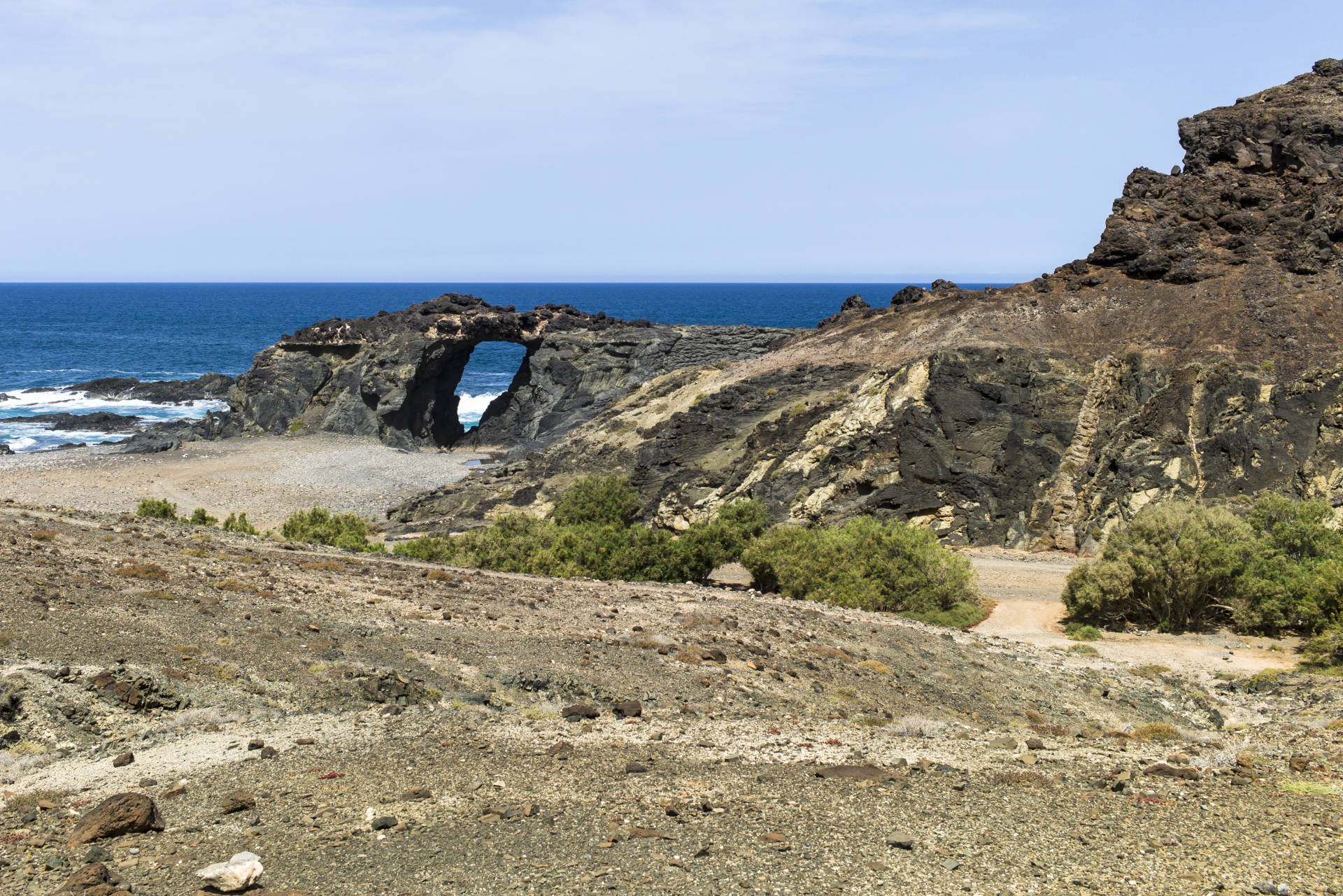 Der Arco del Jurado (Peña Hordada) naha Ajuy.