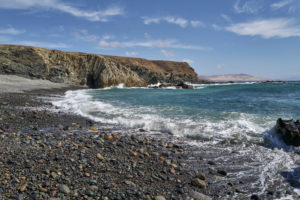 Am Strand des Arco del Jurado (Peña Hordada) naha Ajuy.