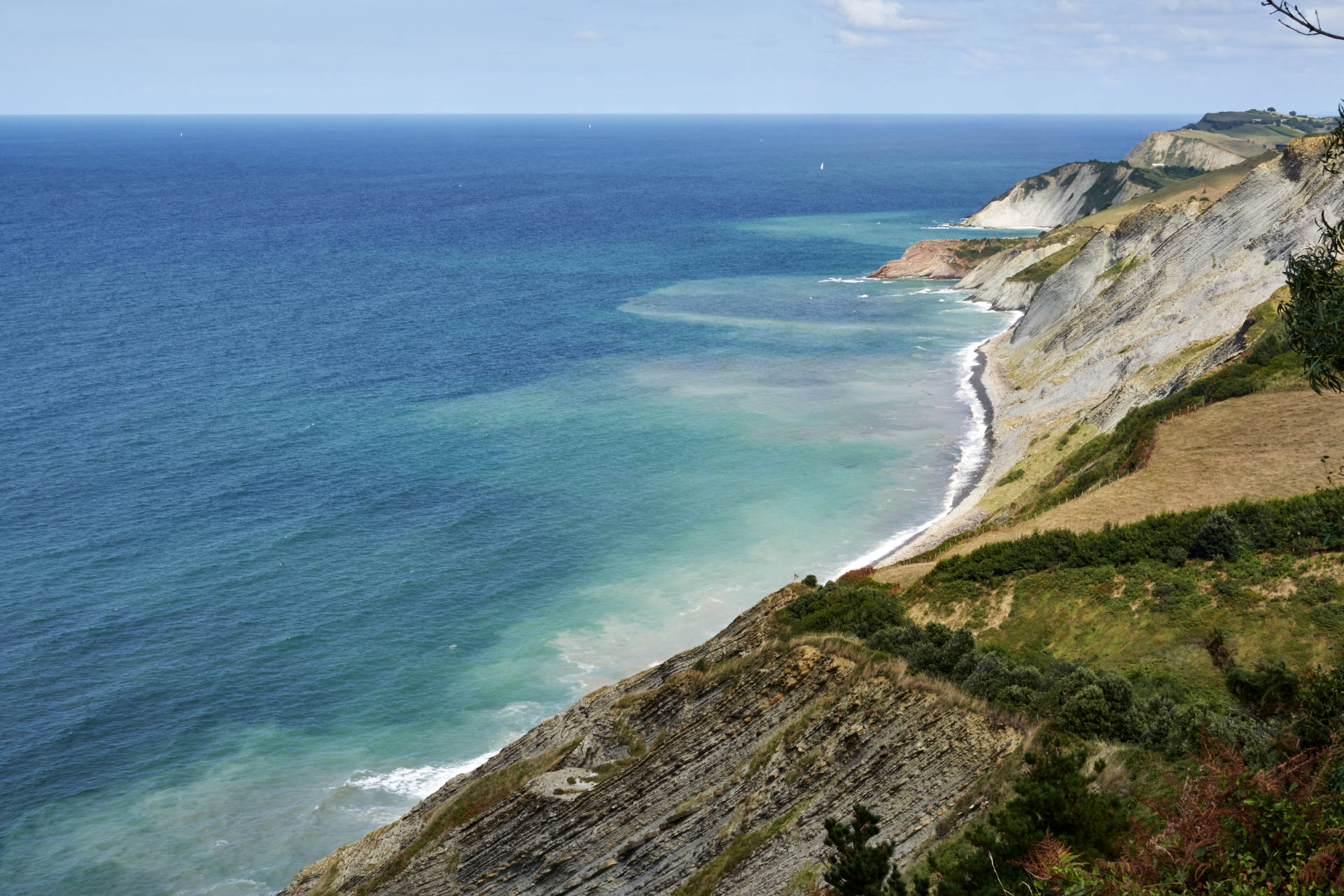 Aussicht auf die Flysch Formationen vom Aussichtspunkt Baratzazarrak.