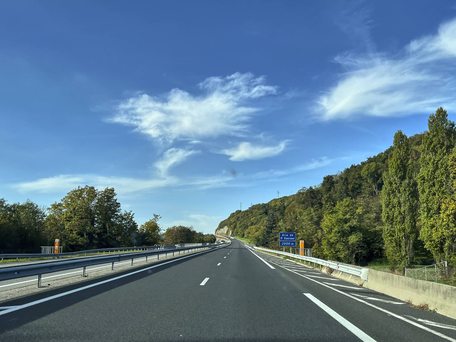 Unterwegs Richtung Südfrankreich.