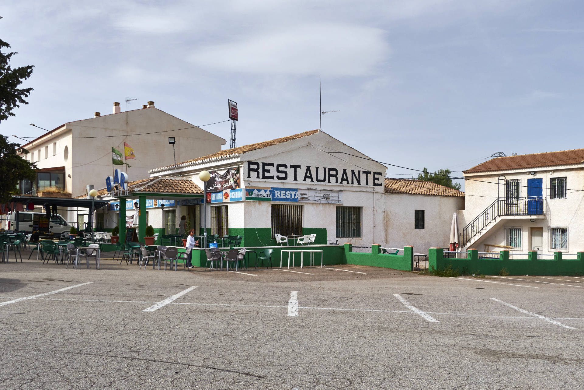 Raststation an der Autobahn in Andalusien aus einer vergangenen Zeit.