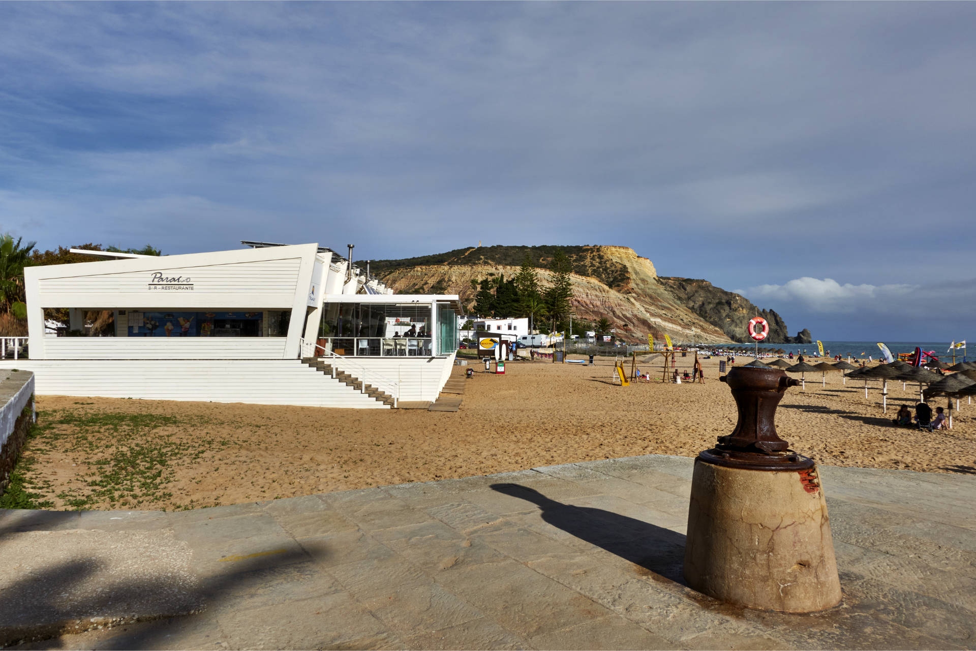 Ende Oktober am Praia da Luz – hochsommerlich warm und sehr ruhig.