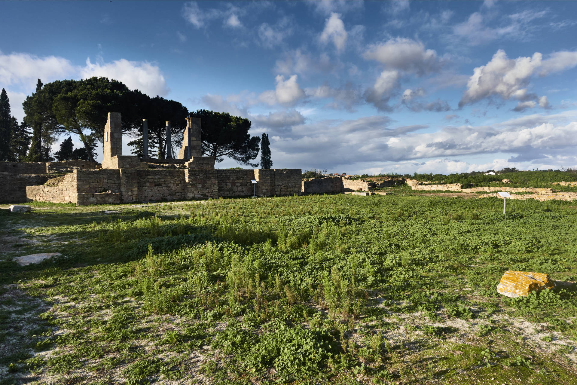 Forum der Ruinas de Miróbriga Santiago do Cacém Portugal.