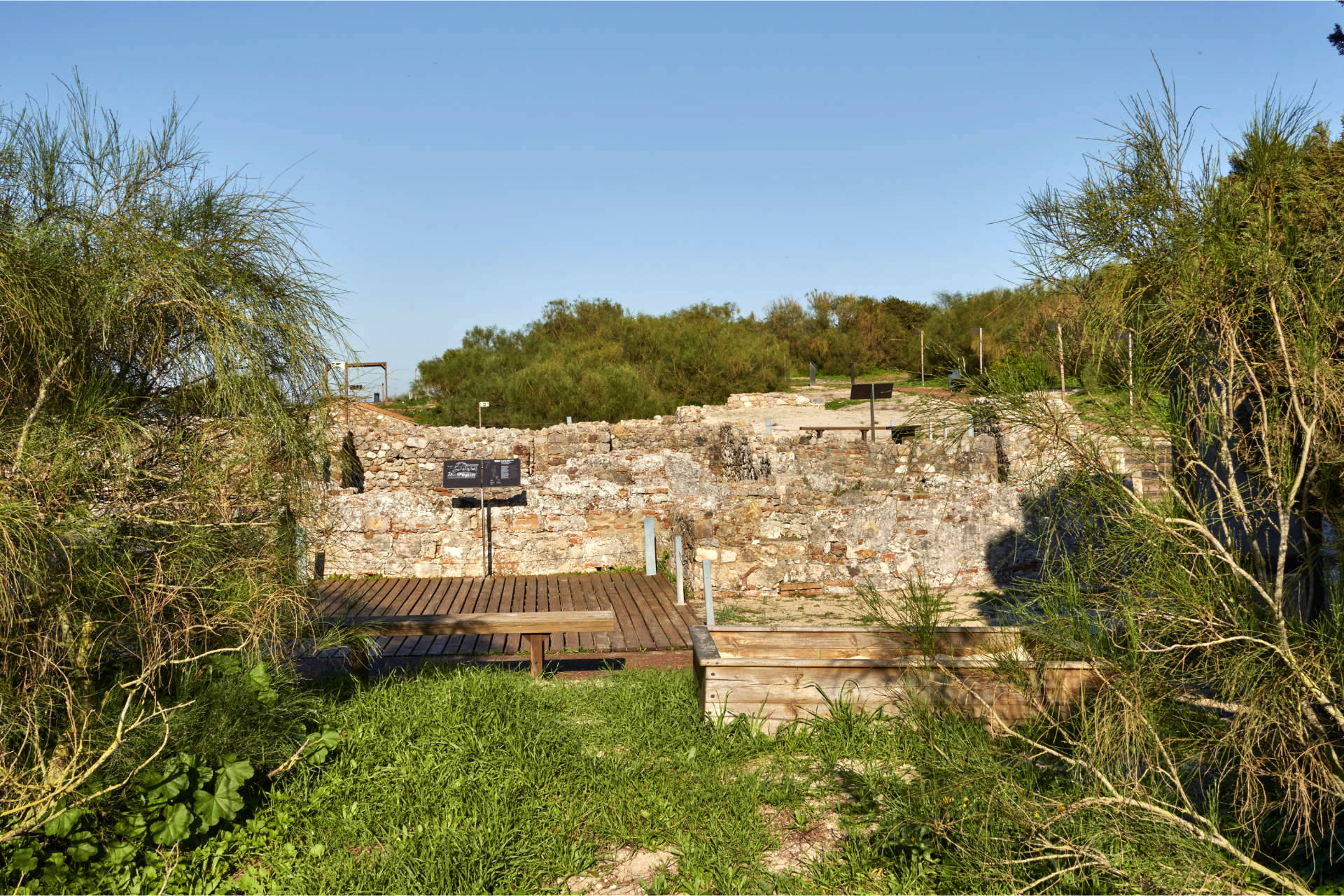 Die Ruínas Romanas de Troia in Portugal.