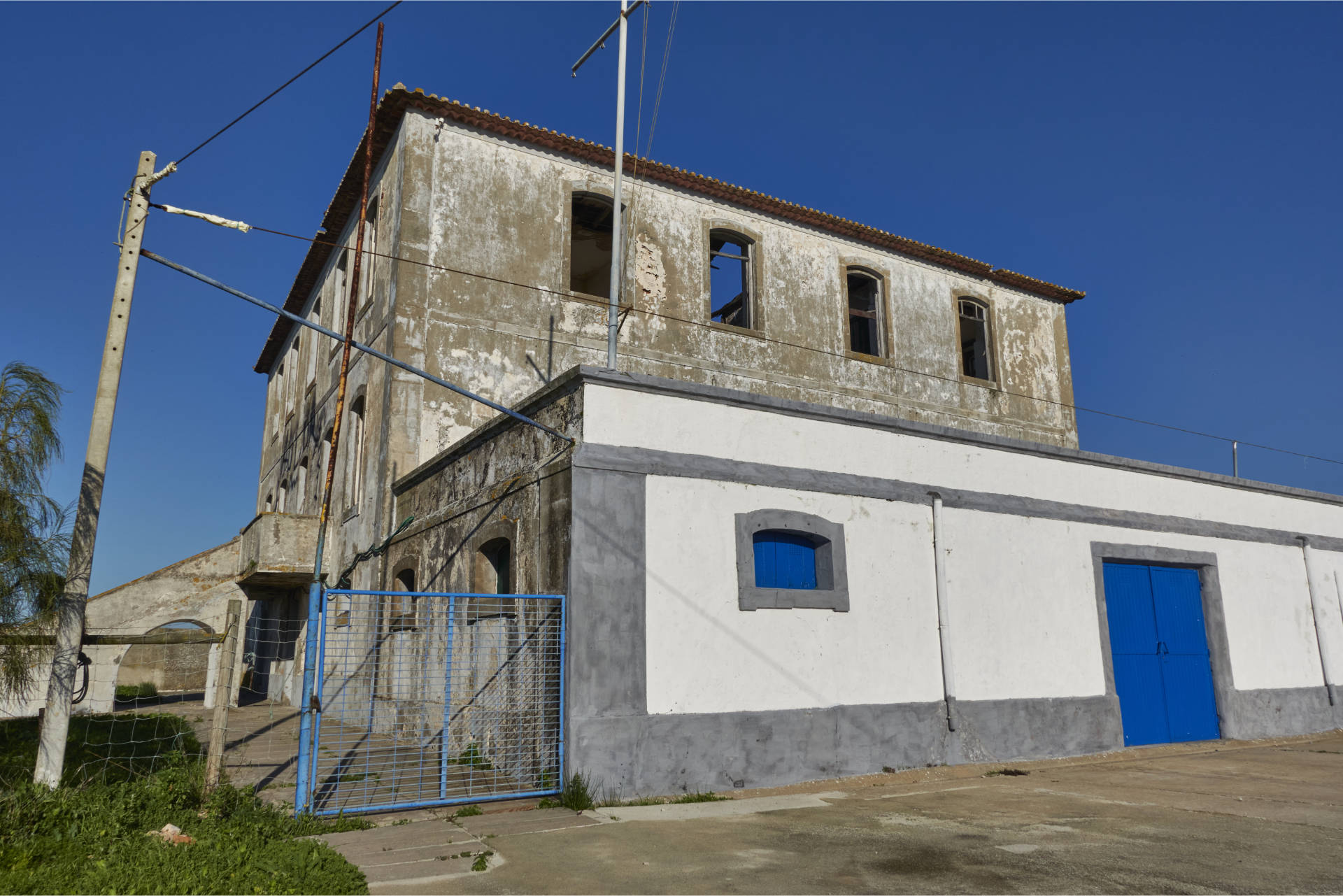 Der Palácio Sotto Mayor auf der Halbinsel Tróia Portugal.