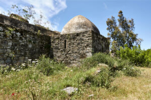 Die Basilika Ermita de San Ambrosio in der Gemeinde Barbate, Provinz Cádiz.